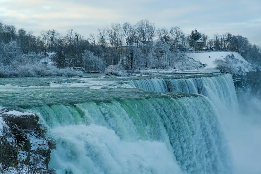 Cataratas del Niagara desde Nueva York: invierno